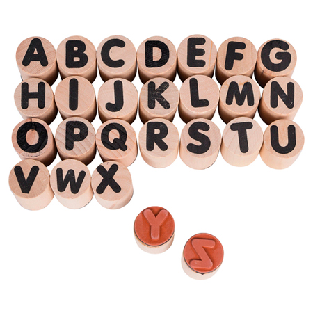 Arte tienda Kasper Set de 26 sellos de madera