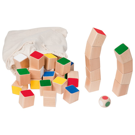 Material Didactico tienda Kasper juego de balancear Scgrägstapler 
