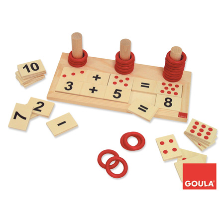 Material Didactico tienda Kasper juego sumar, restar